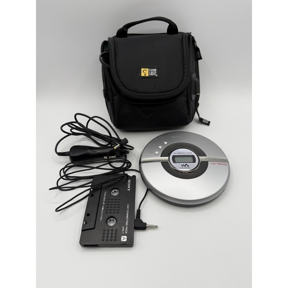 Sony Walkman D-EJ106CK Portable CD Player Mega Bass CD-R/RW – Tested Working